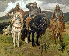 Bogatyrs. Painting by V. M. Vasnetsov