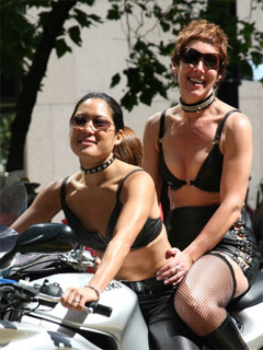 Photo:Two girls on a bike