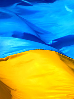 Picture:The Ukrainian flag